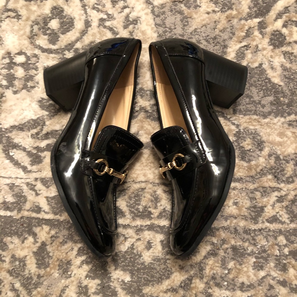 Liz Claiborne Black Patent  Career Shoe size 10W